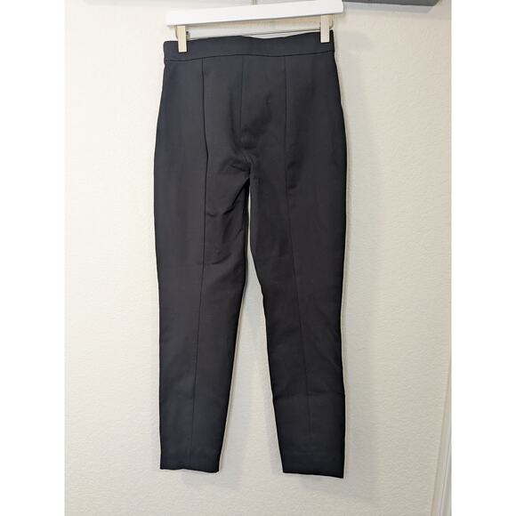 Everlane High Rise Cotton Flat Front Skinny Work Pants Womens Size 2 Black - Picture 5 of 7